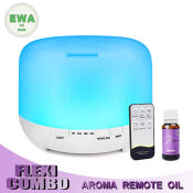 EWA 500ml Aromatherapy Essential Oil Diffuser with LED Lights