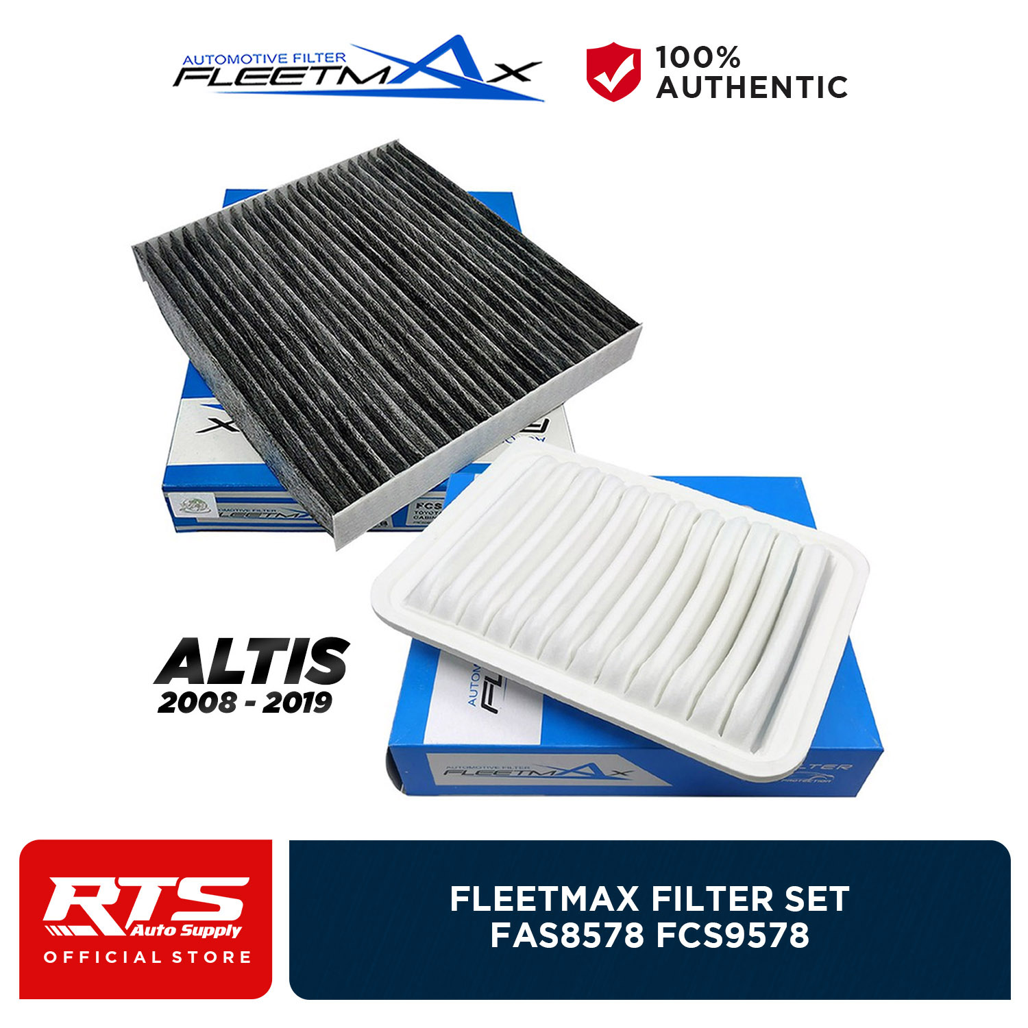 Fleetmax Set Air And Cabin Filter For Toyota Corolla Altis 2008-2018 ...