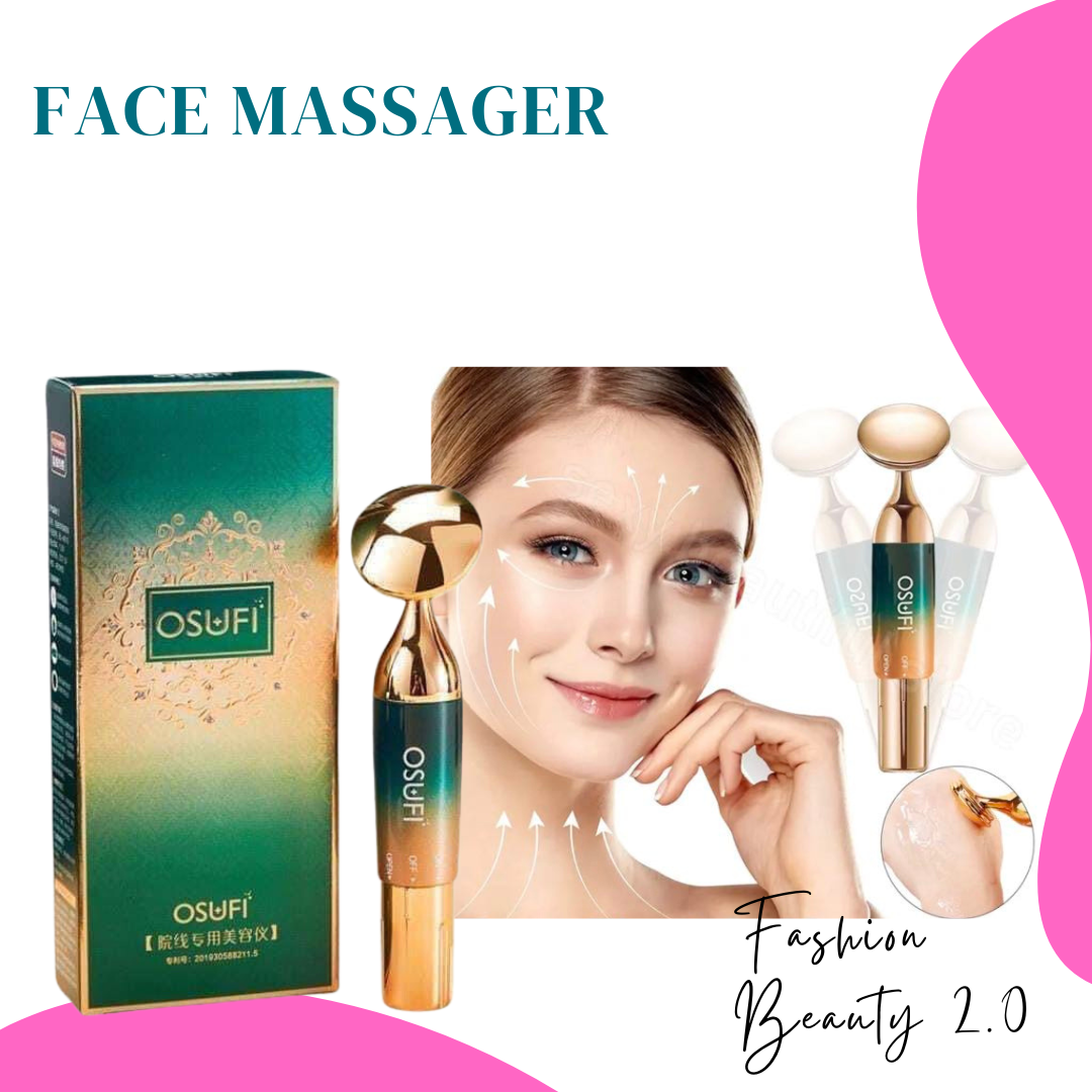 ORIGINAL OSUFI Electric Face Roller Slimming Vibration Massager Facial