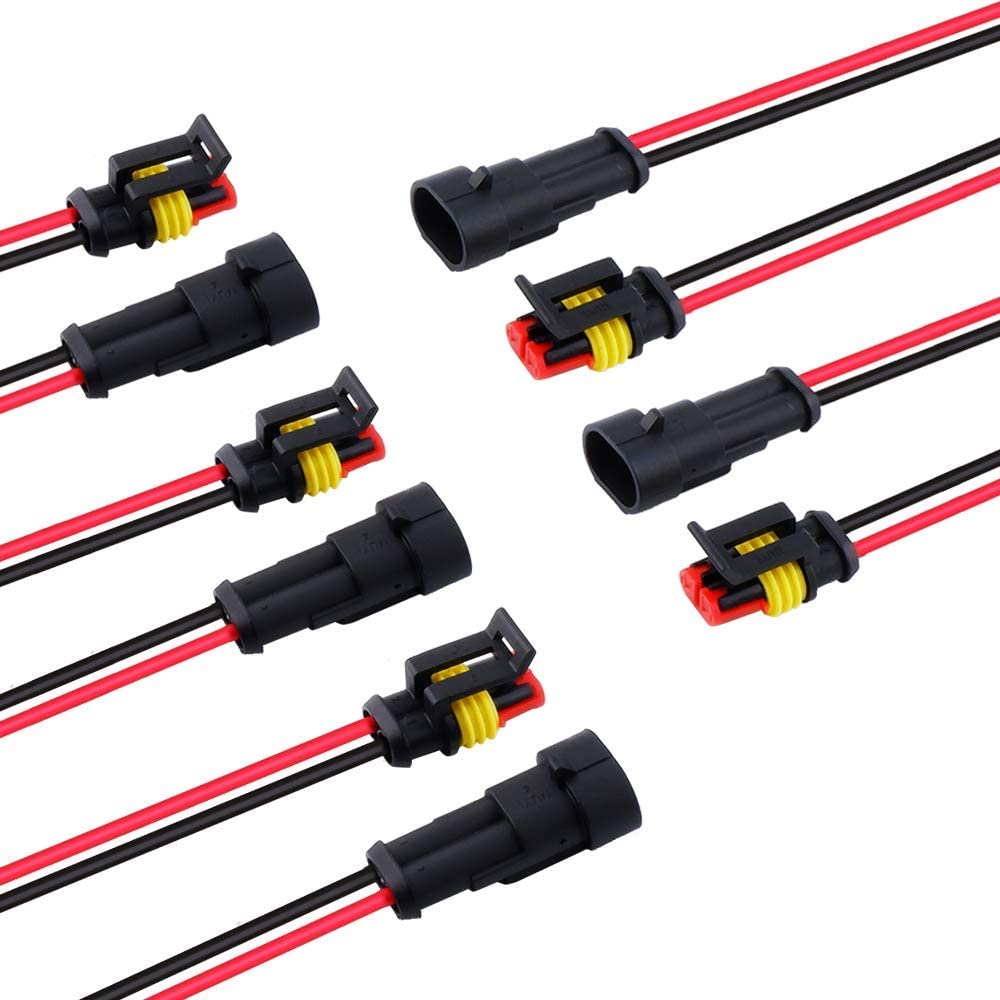 5 Pairs 2 Wire Connector Amp1 5 Kit Electric Connector 18 Awg Connectors Waterproof Electrical Connector 1 0mm Wire Harness 1 5mm Series Terminal Lazada Ph