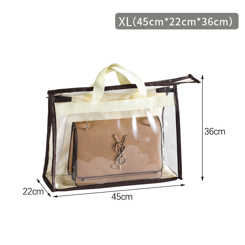 Handbag Dust Bags Clear Purse Storage Organizer For Closet, Zipper Hanging  Storage Bag For Handbags