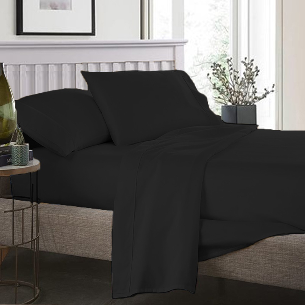 Snuggie Sheets PH Black Duvet Cover Premium Plain Quilt Cover Zipper