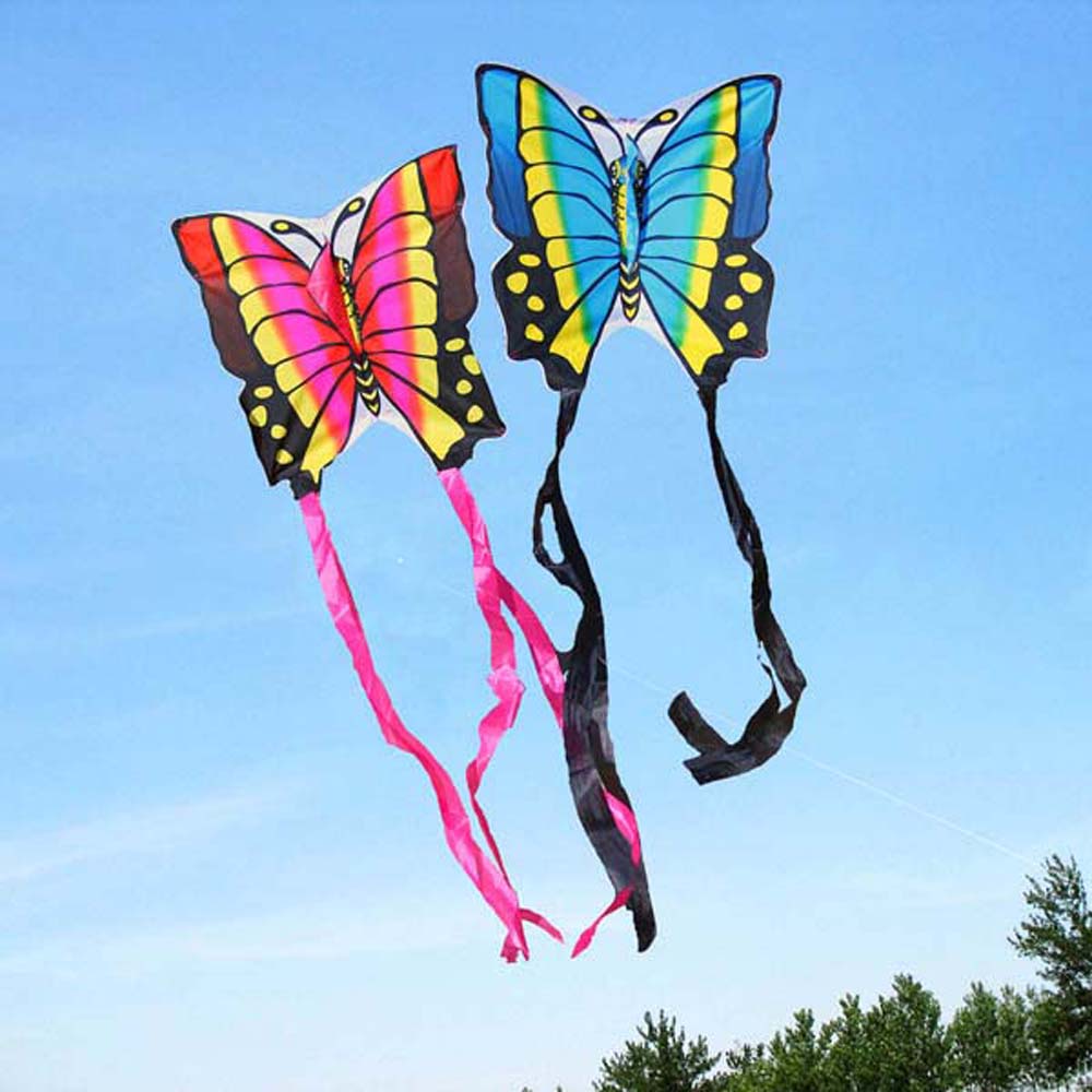 SDRYHTDH Travel Garden บิน Gadget ผีเสื้อนกของขวัญเด็ก Kids Toys ลูกบอลไฟห้อยประดับยาว Tail Kite ว่าวผีเสื้อ Flying Bird Kite