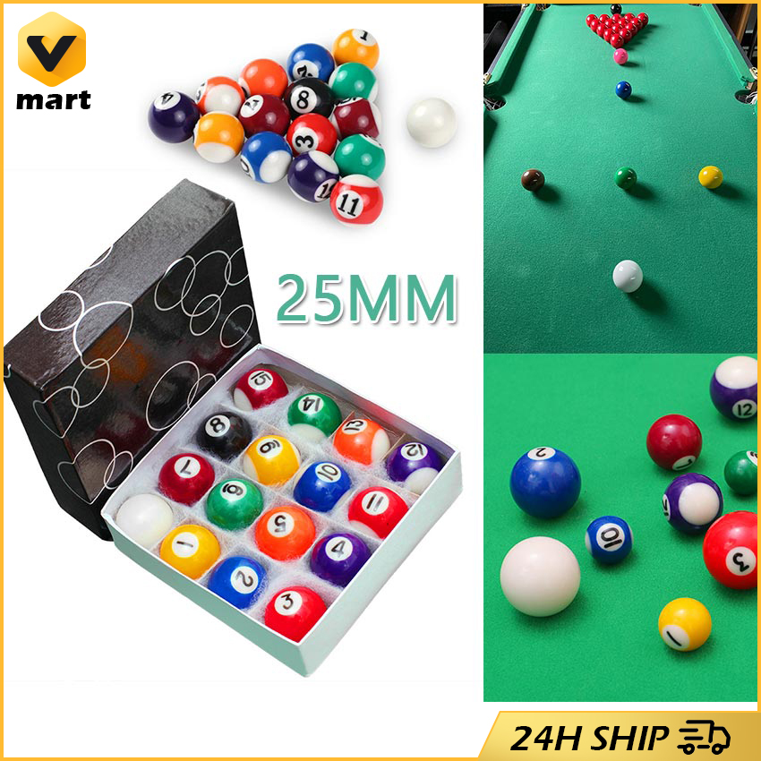 Billiards Pool Table Balls, Mini Billiard Ball Set Resin