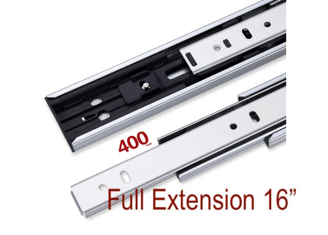 1 Pair Part Extension Soft Close drawer runners slides H-35mm L-300mm