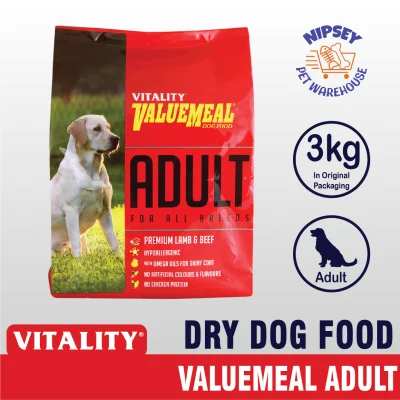 Vitality ValueMeal Dry Dog Food for Adult 3kg