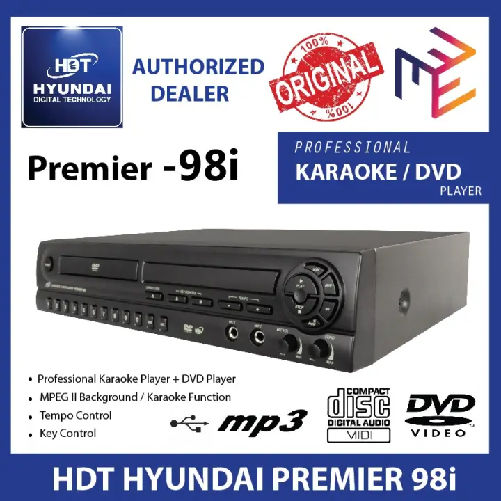 Hdt Hyundai Digital Technology 2 In 1 Karaoke Player Dvd Player