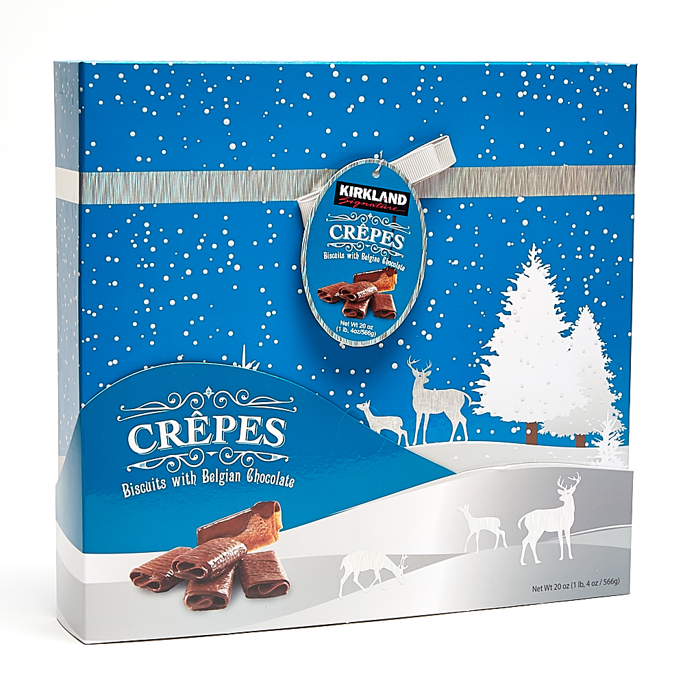 Kirkland Signature Crepes Biscuits with Belgian Chocolate BLUE BOX 566g