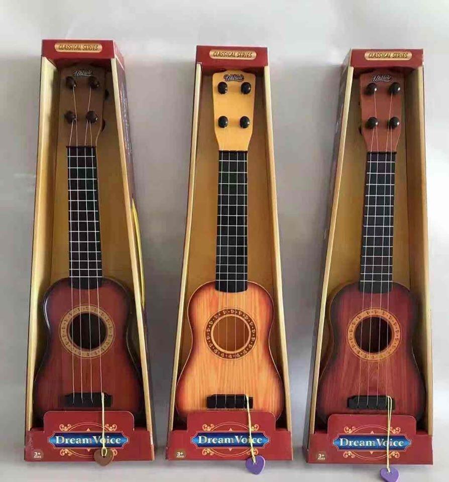 Classical Simulation Wood Grain Ukelele Guitar Toys Kids Musical Instrument NEW 