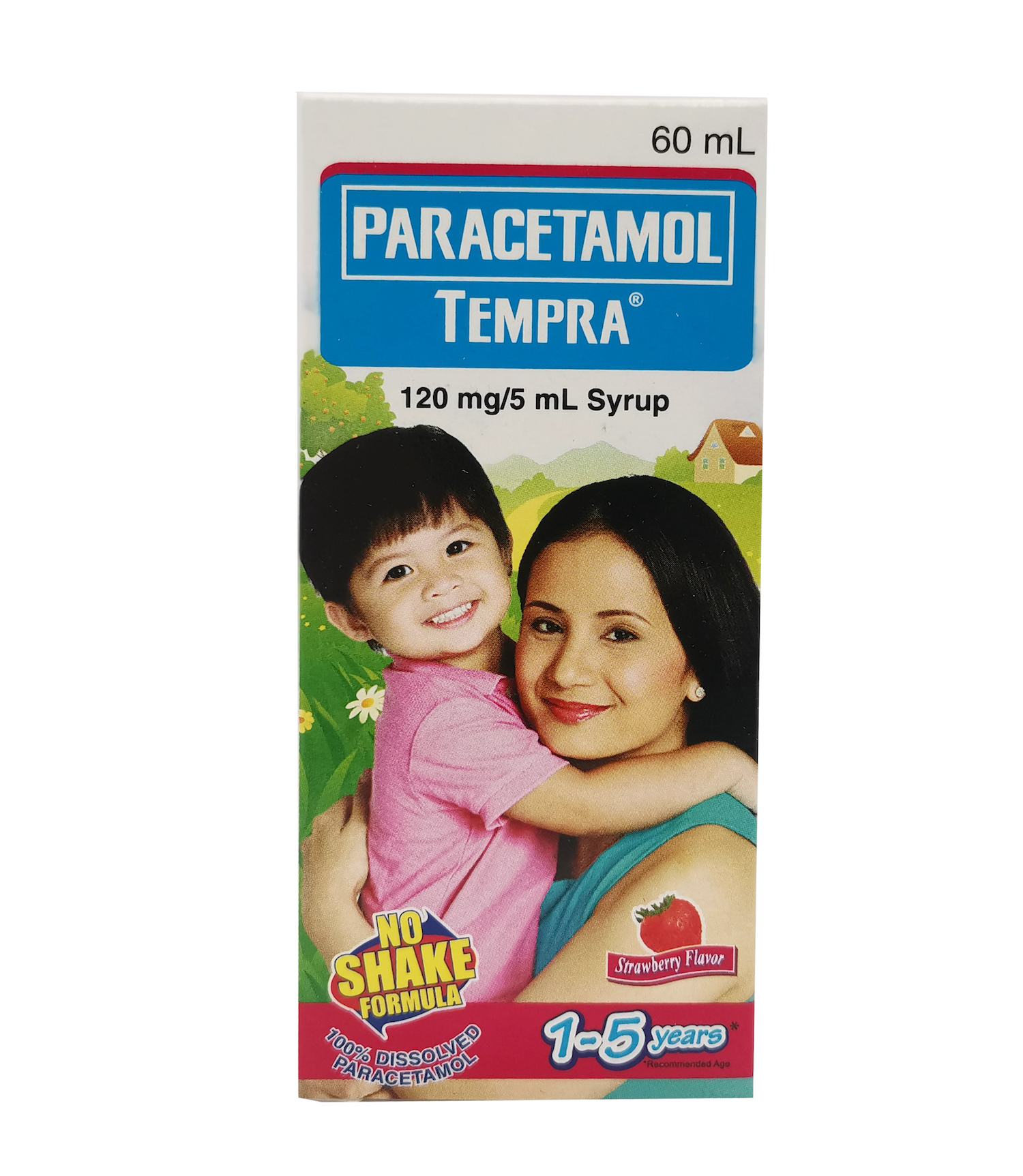 Tempra 1-5 years old Strawberry Flavor 120mg/5ml (60 ml) Syrup by ...