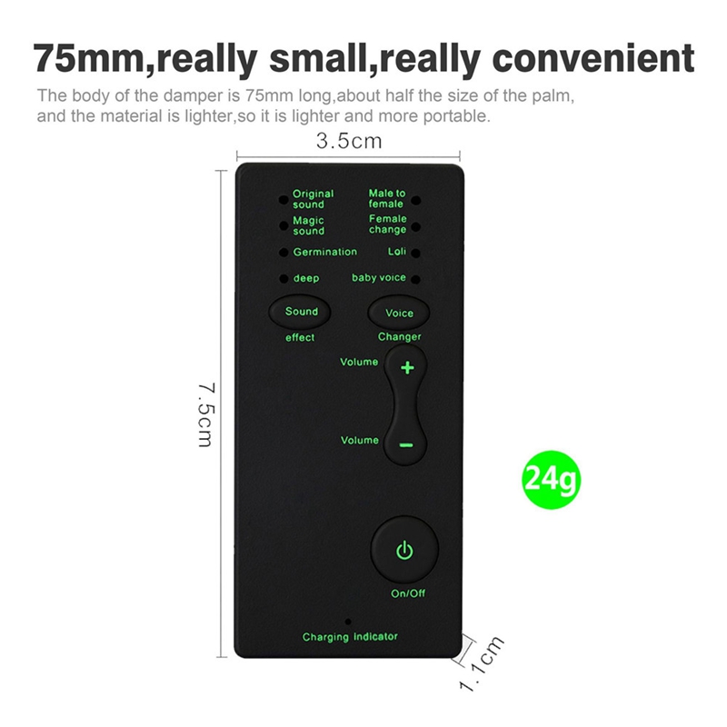 Voice Changer 7 Different Sound Changes Device for Computer Laptop