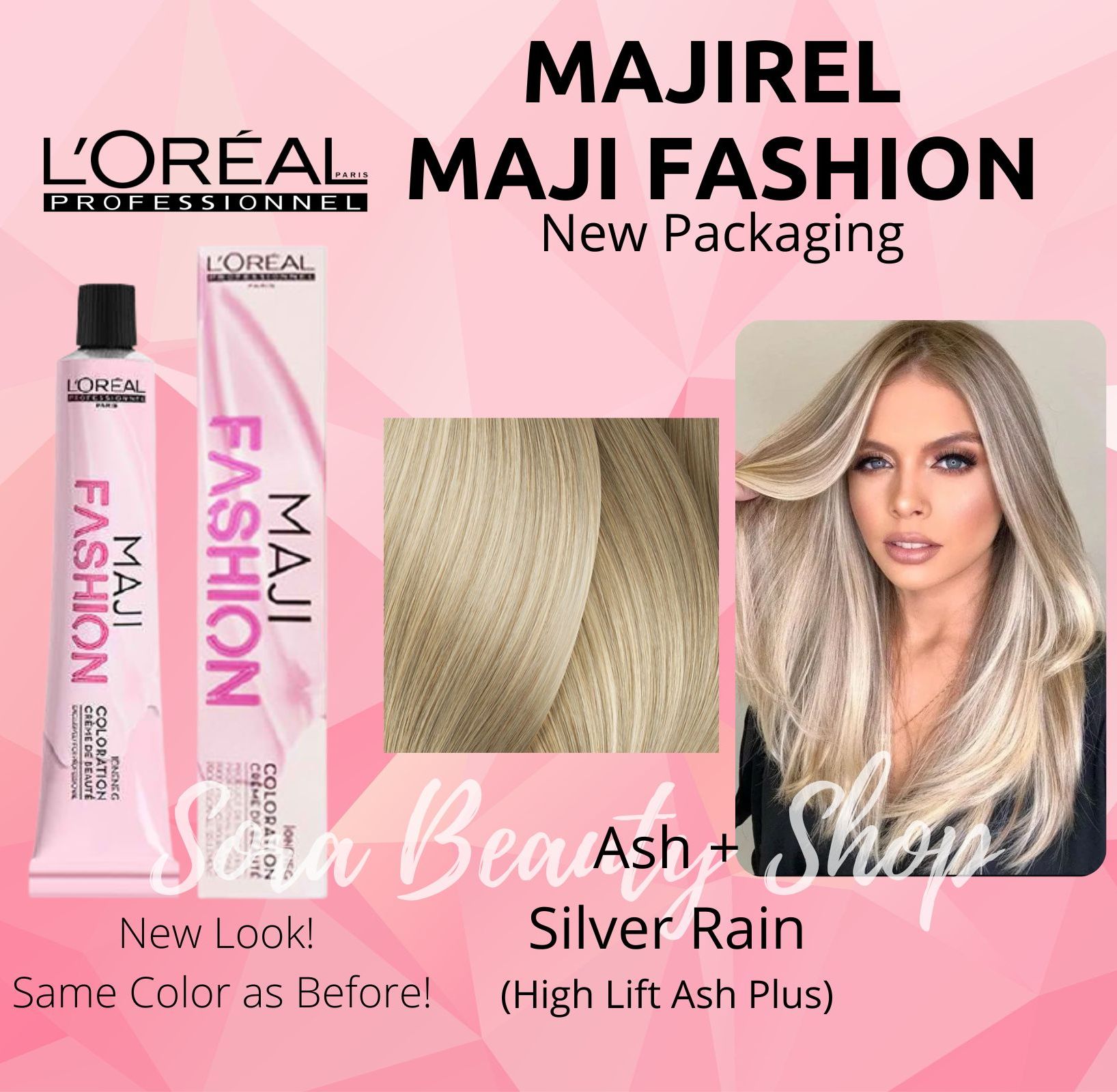 AUTHENTIC Loreal Majirel Hair Color Dye 50ml Ash+ Silver Rain High LIft Ash  Plus Majifashion | Lazada PH