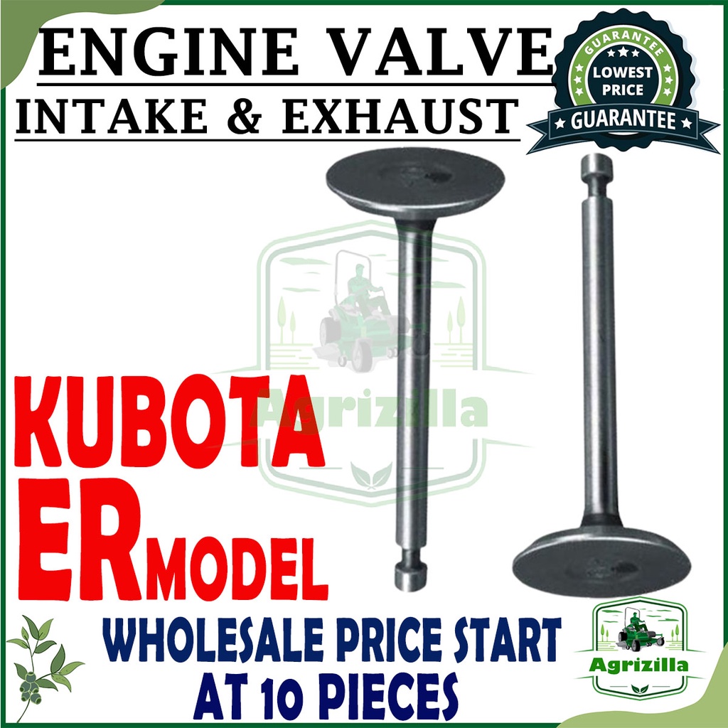 ENGINE VALVE Intake or Exhaust for Kubota ER Model ER40 ER50 ER65 ER80
