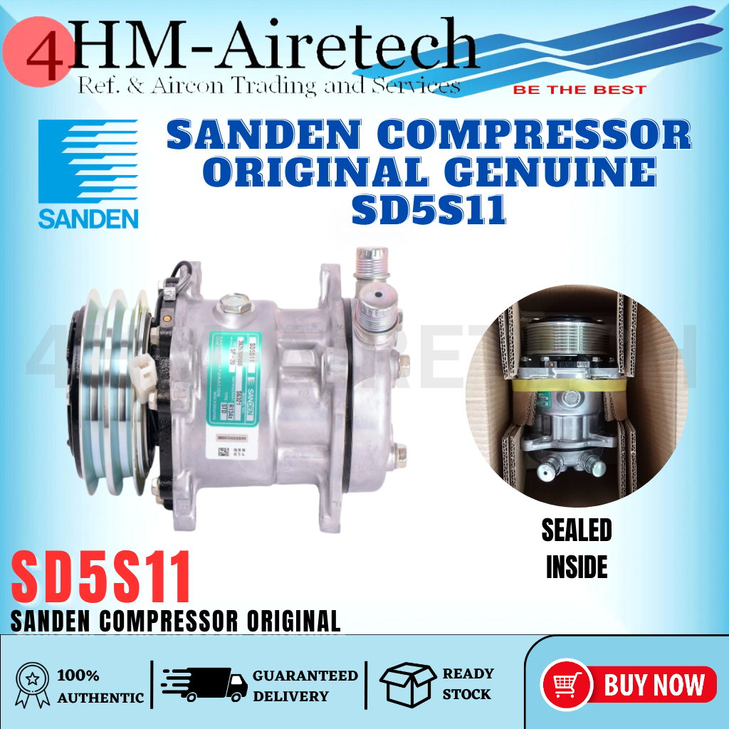 4HM [ORIGINAL] SANDEN GENUINE COMPRESSOR SD5S11 A2 12V R134A Lazada PH