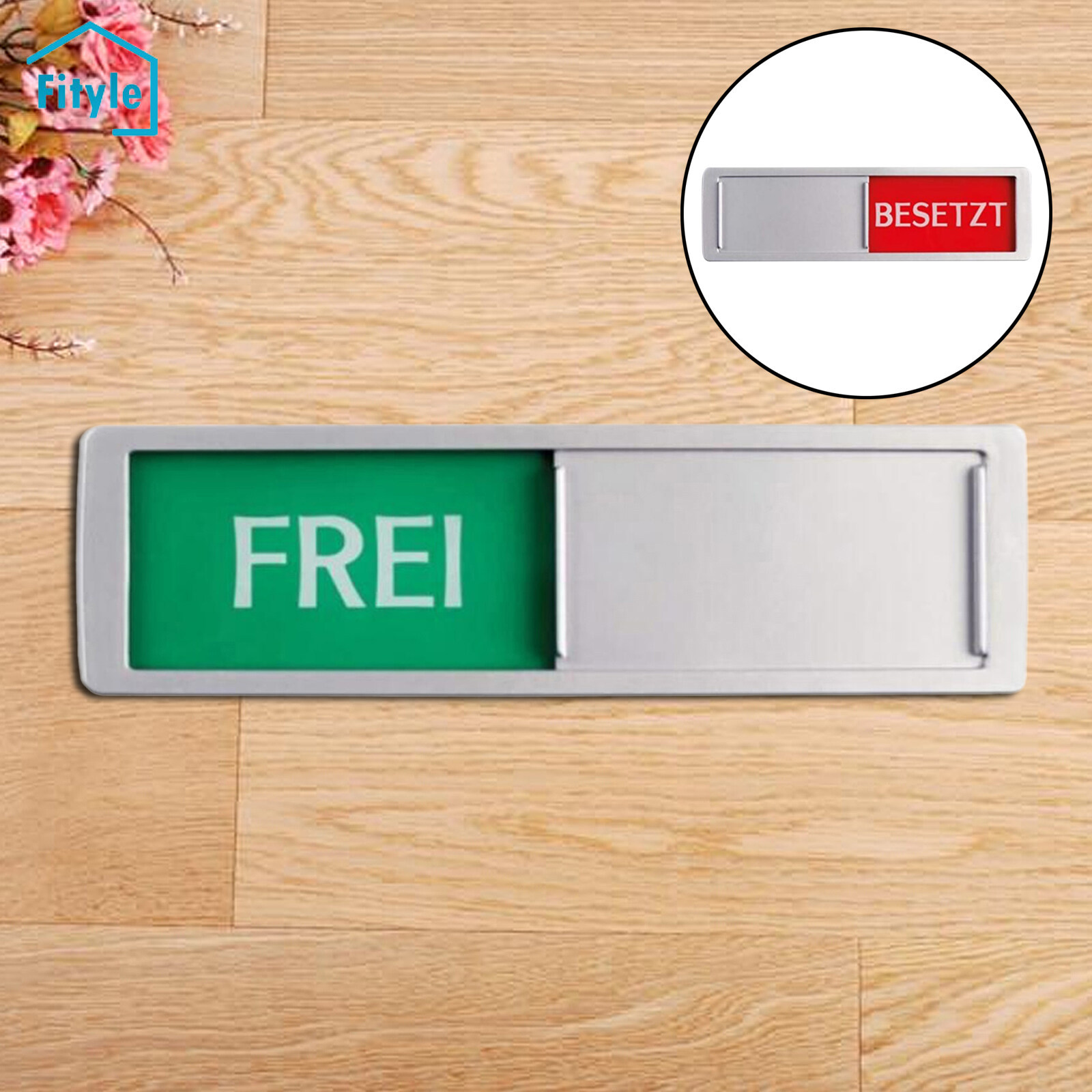 Lockable Slider Sign Fityle Adhesive Office Door Slider Sign Indicator | Lazada PH