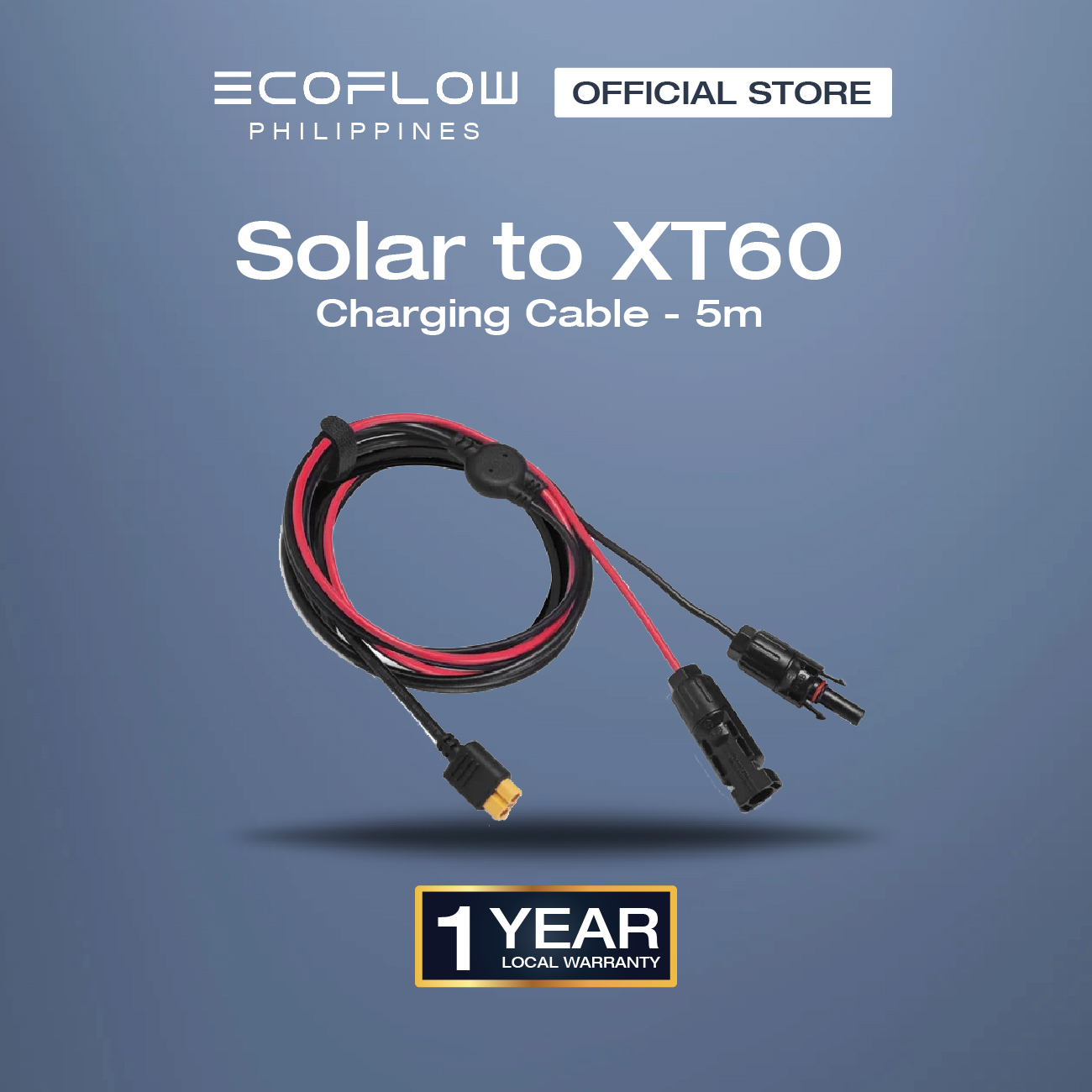 EcoFlow Solar to XT60 Charging Cable - 5m Xt60 Universal Compatibility 5M  Generous Length Cable Local Supplier Warranty Cable Optimal Performance Charging  Cable - Lazada | Lazada Philippines