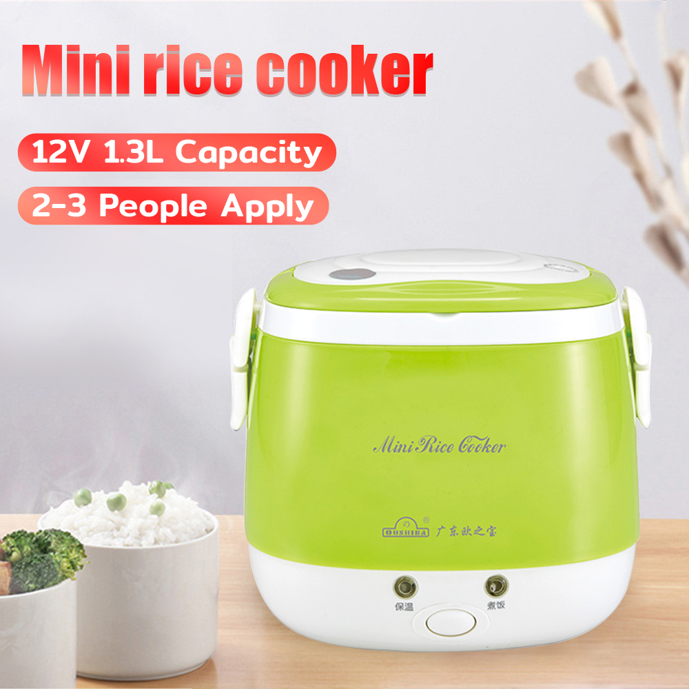 【Ready&COD】C3 12V 24V Rice Cooker Electric Lunch Box For Trucks Car All in One Portable Fast
