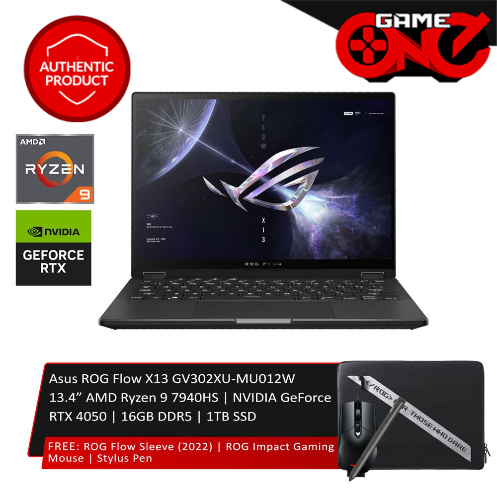 Asus ROG Flow X13 GV302XU-MU012W AMD Ryzen 7940HS NVIDIA