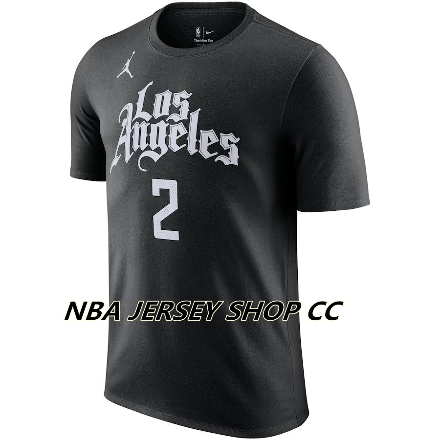 Clippers LEONARD #2 Black City Edition NBA Jerseys