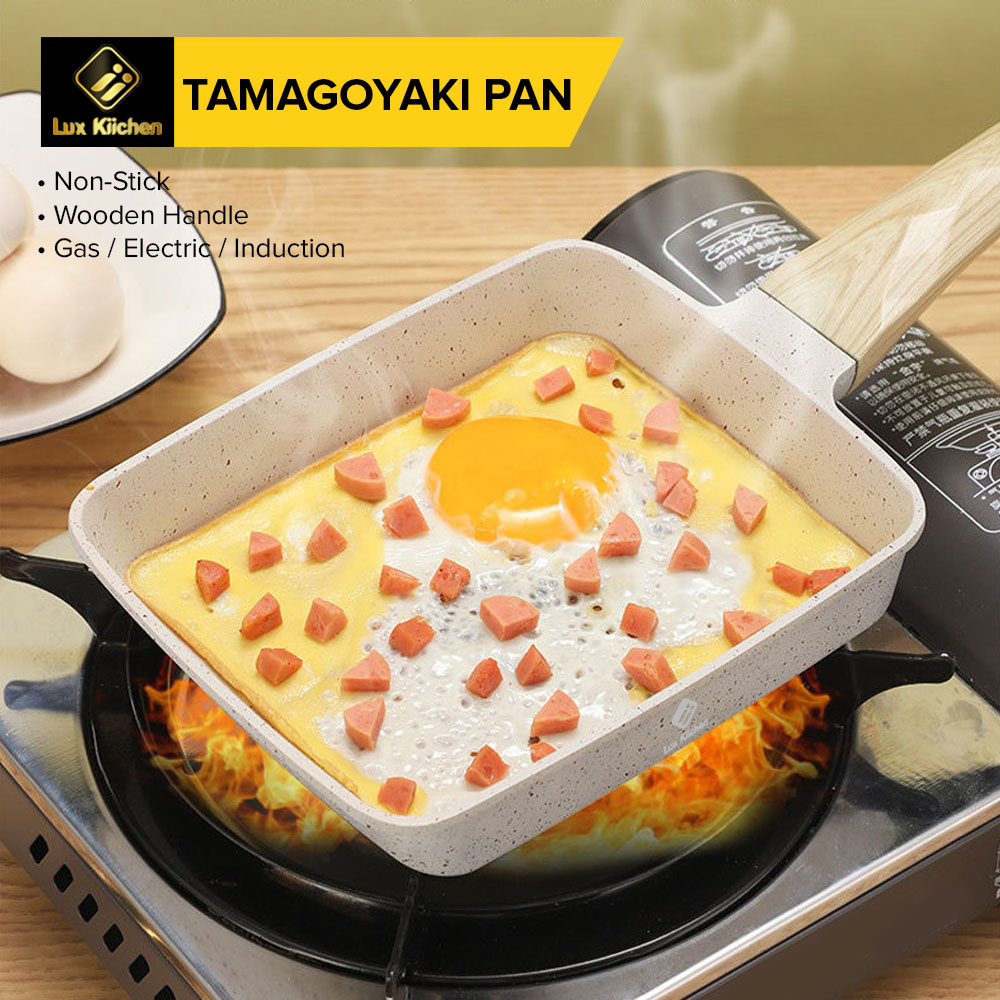 Non-Stick Wave Bottom Tamagoyaki Omelette Saucepan Egg Roll