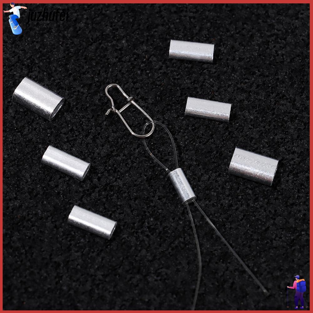 100pcs Portable Connector High Quality Oval Fishing Wire Tube