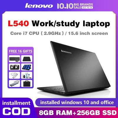 COD /【 16 FREE GIFTS】laptop for sale brand new / laptop I L440/L540 I 15.6in/14in I Built in camera + built-in digital small disk I Fourth generation processor I Core i3/i5/i7 I 8GB memory I 256GB SSD I Suitable for online education + Learning + work