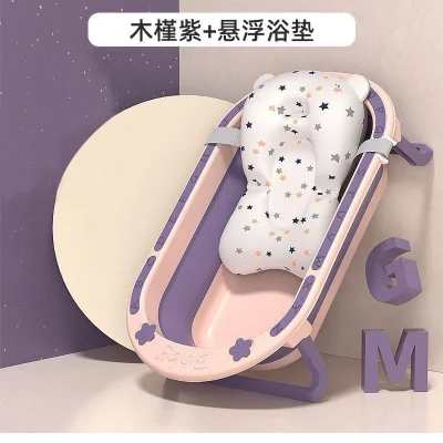 Alphabet Foldable Bath Tub for Baby FREE Cushion Eco-friendly Safe Kids Bathtub Portable Bathtub for Newborn
