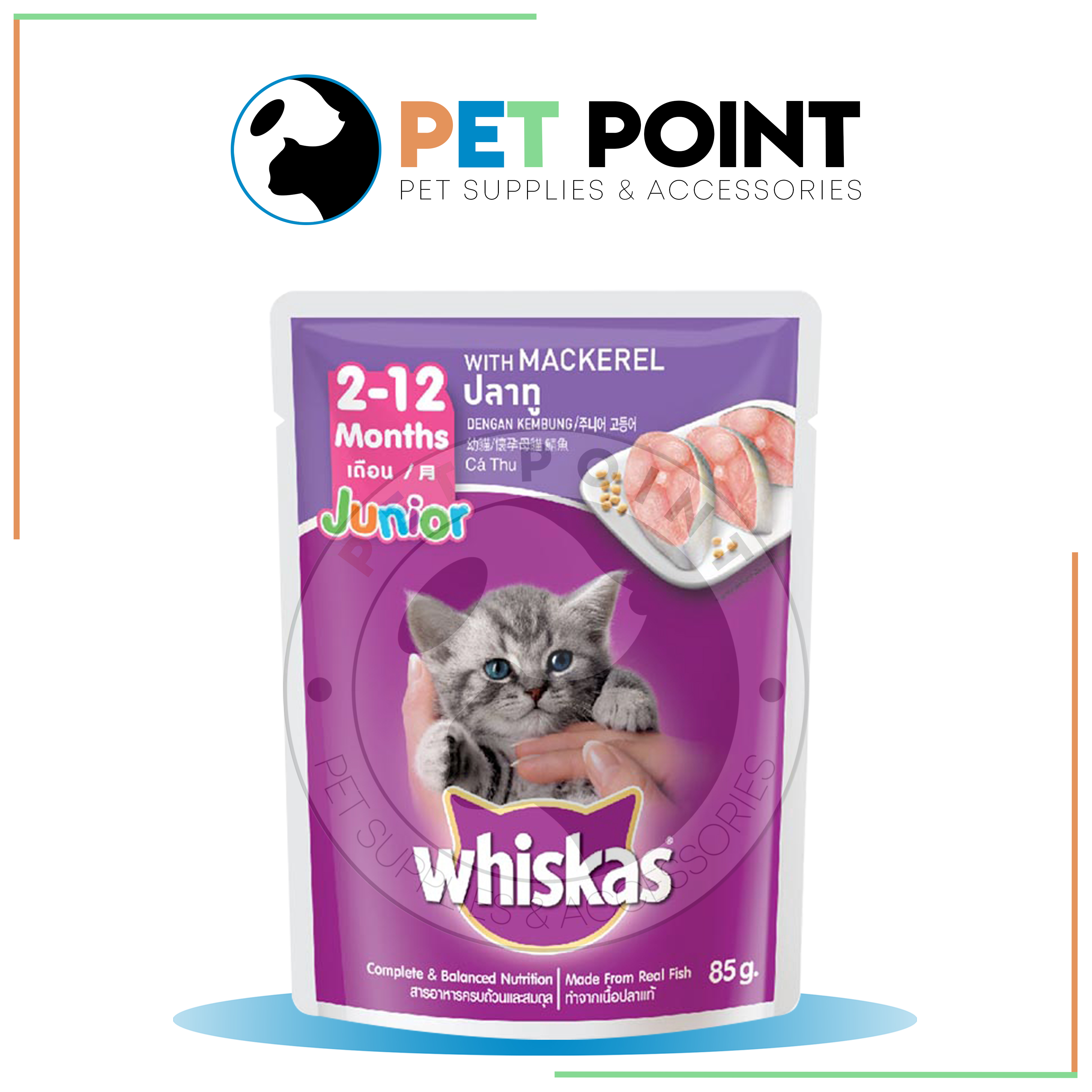 Whiskas Jr. Mackarel Flavor (85g) Lazada PH