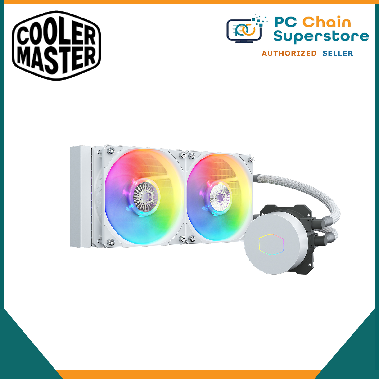 Cooler Master MASTERLIQUID ML240L V2 240MM ARGB WHITE EDITION AIO
