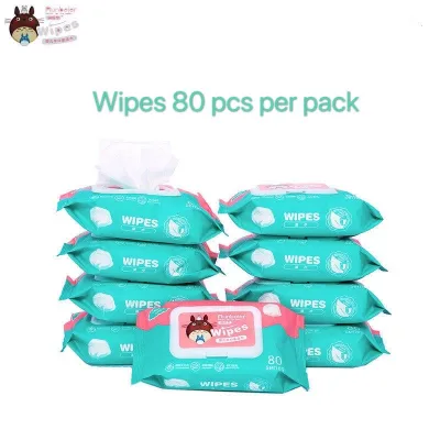 Direct Supplier Kangaroo mom Runbeier Organic Baby Wipes 80 pcs per pack