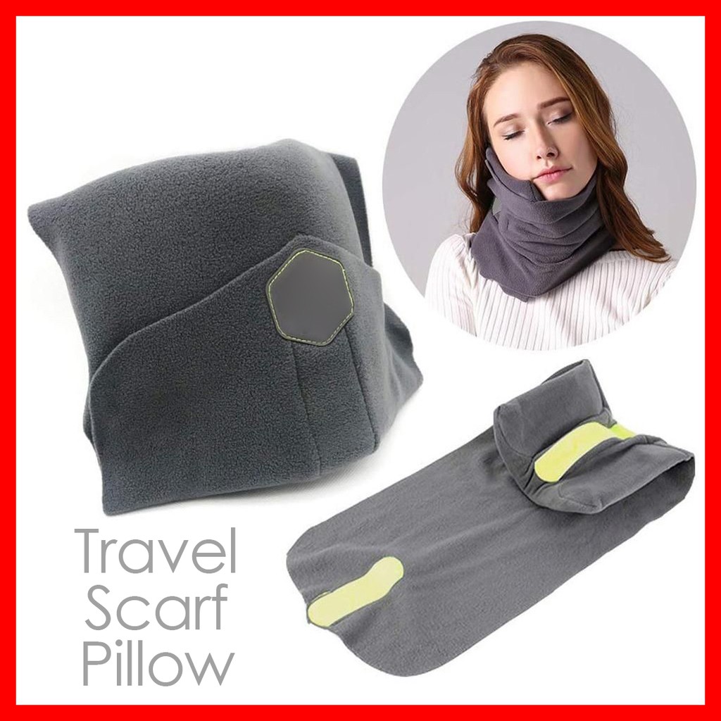 Wrap Around Neck Pillow Support Inflatable Travel Neck PillowhrT