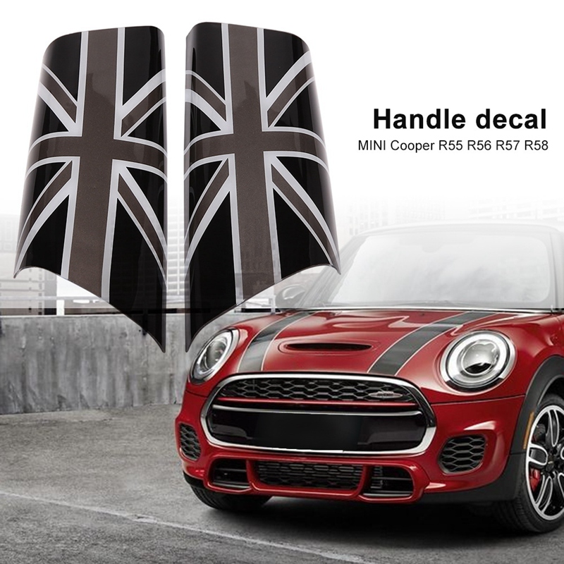 Car Interior Door Handle Decals Covers for MINI Cooper R55 R56 R57 R58