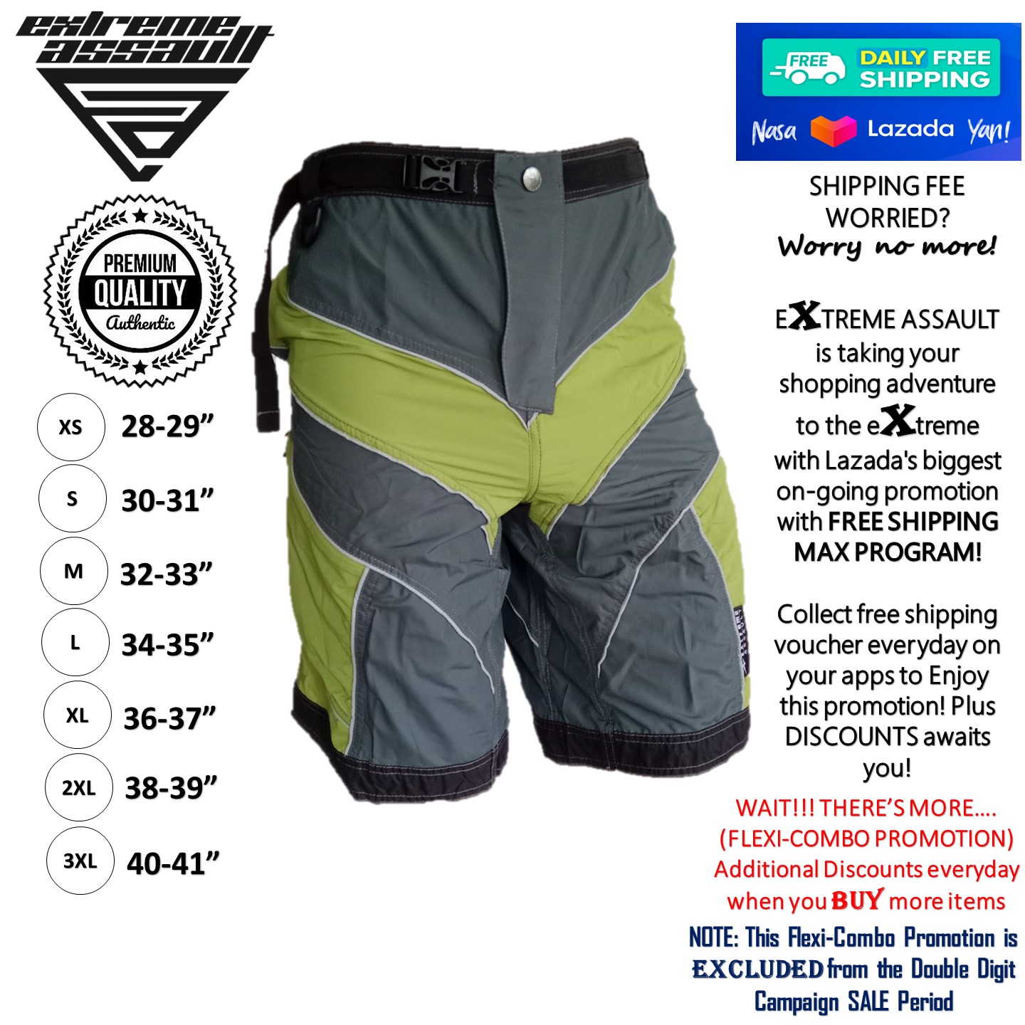 Extreme assault deals mtb shorts