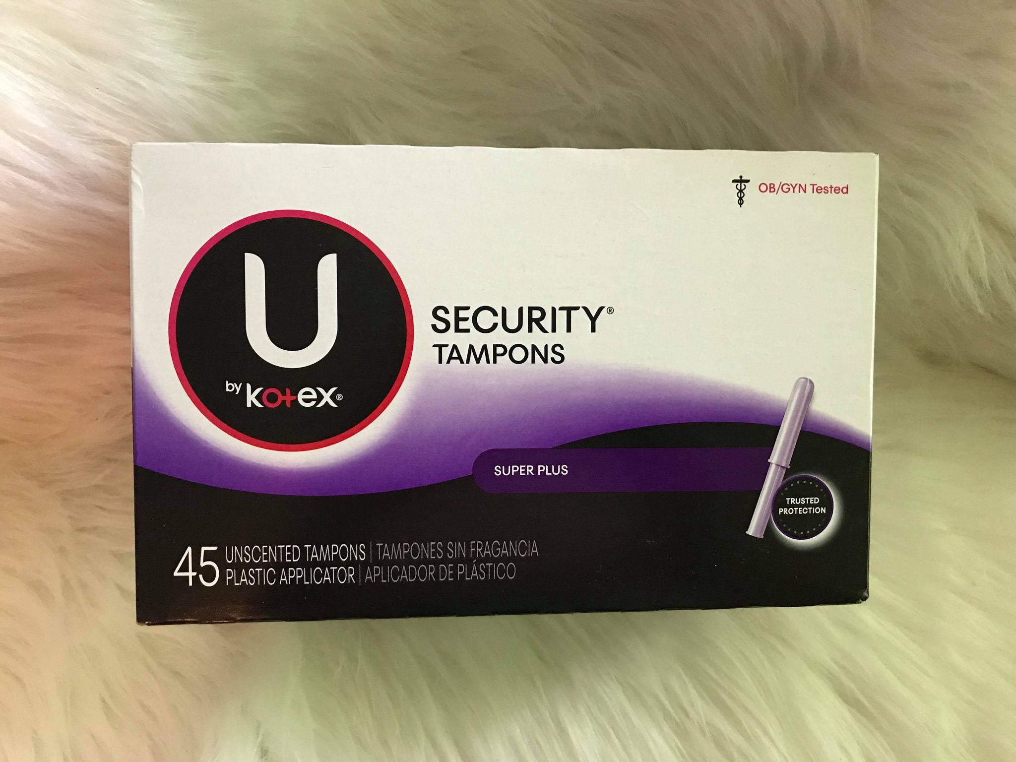 U By Kotex Security Tampons Super Plus Absorbency Unscented 45 Count Lazada Ph