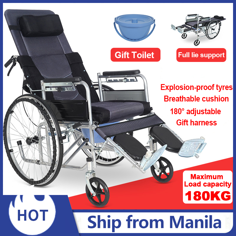 Dr.Smith Hydraulic high back wheelchair Multifunctional Folding Medical