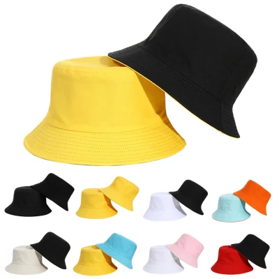 IGTX Portable Big Visors Wide Brim Anti-UV Double-Sided Sun Hat Beach Cap Bucket Hat Fisherman Cap