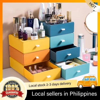 【Local spot】Storage Desktop can be stacked box drawer box Office supplies storage box cosmetic storage