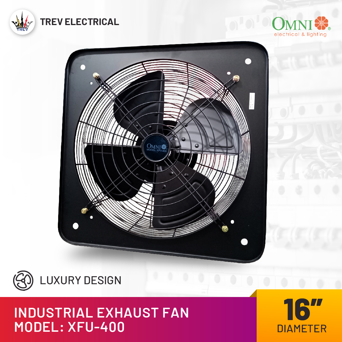 Trev Omni Industrial Exhaust Fan Inches Xfv Inches Xfv