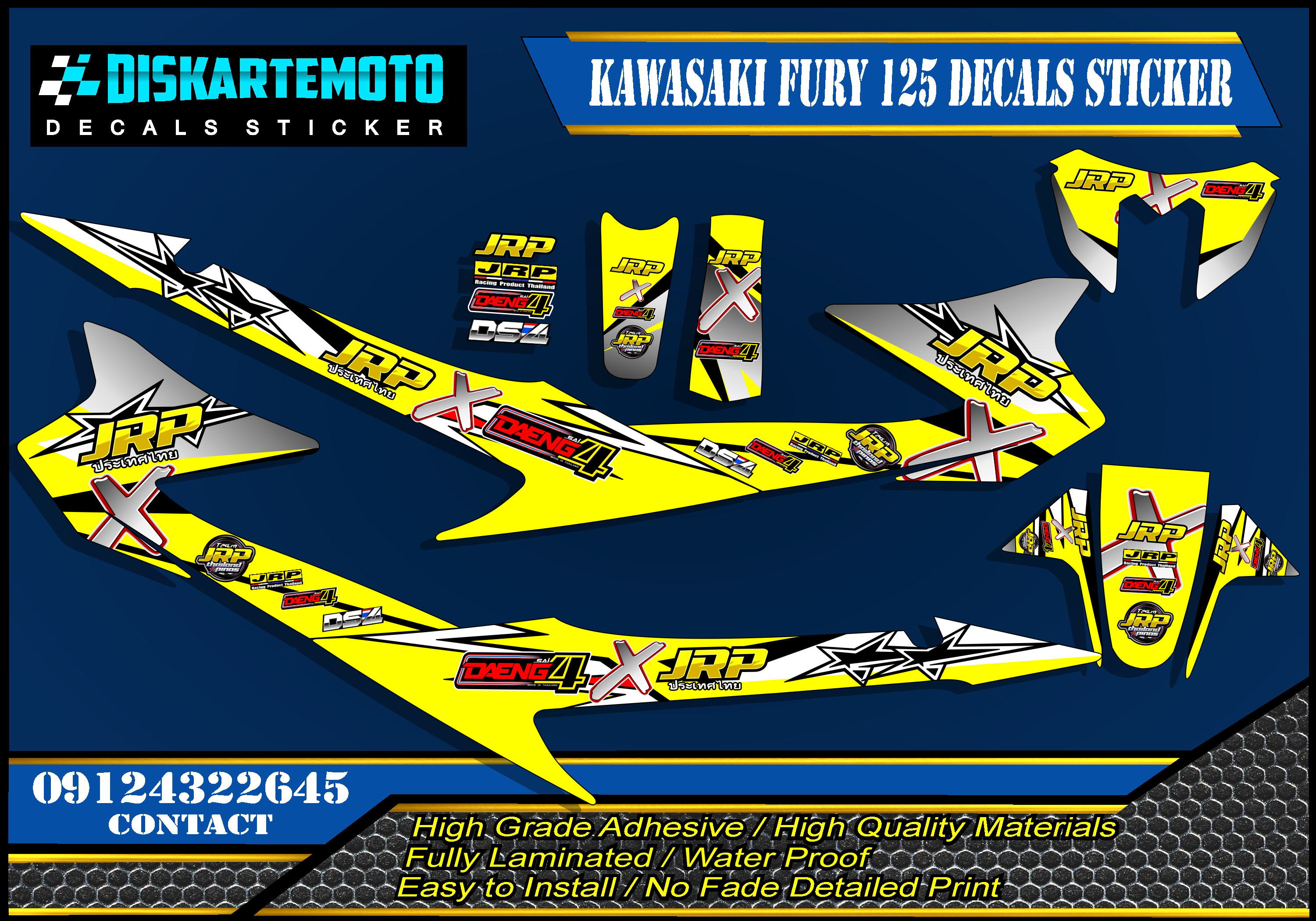 Kawasaki Fury 125 Decals Sticker Lazada PH