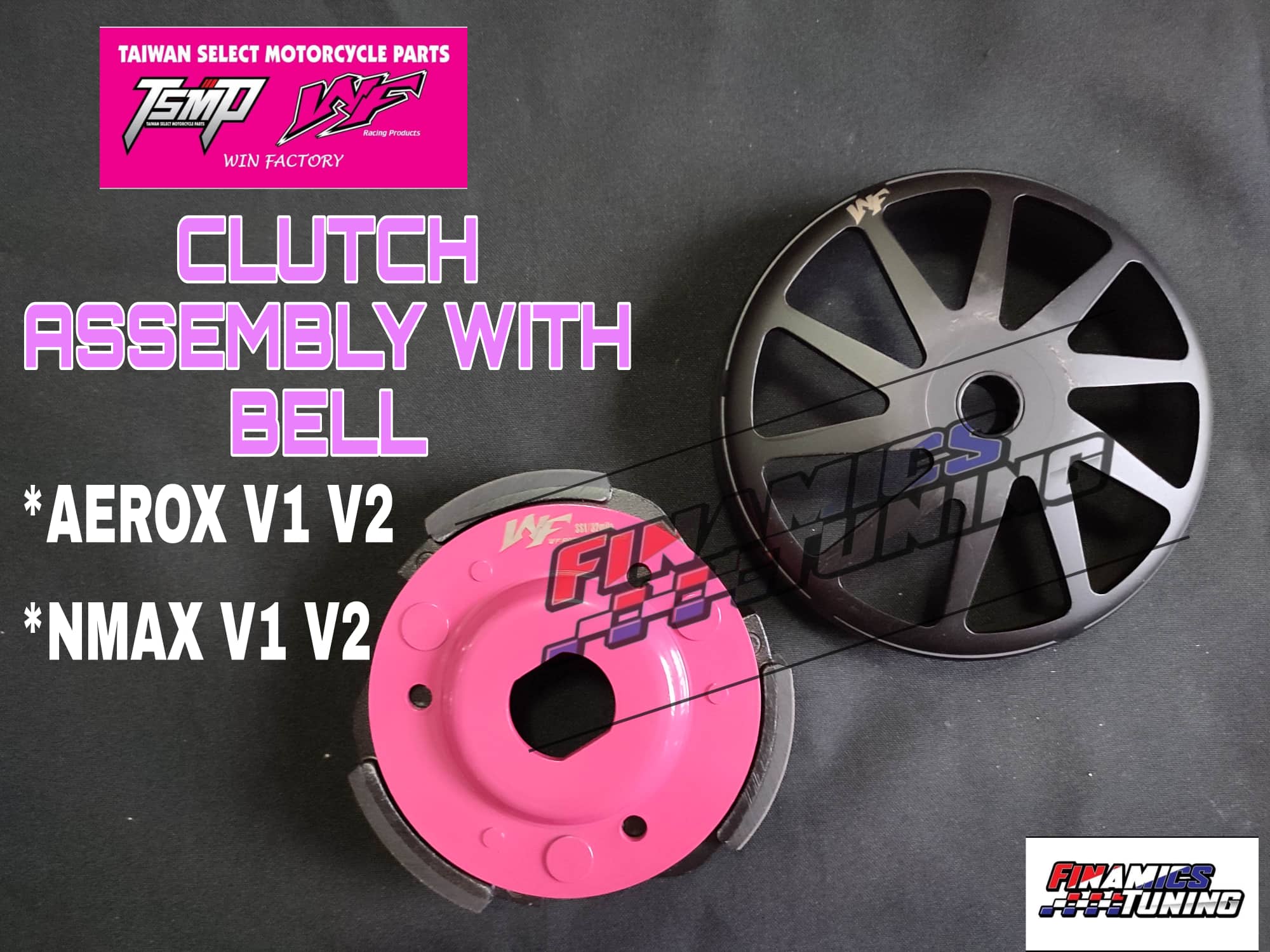 WF CLUTCH ASSEMBLY WITH BELL AEROX V1 V2 NMAX V1 V2 Lazada PH