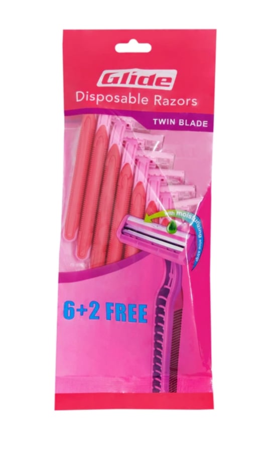 GLIDE Disposable Razors Twin Blade * SOLD PER PACK * Lazada PH
