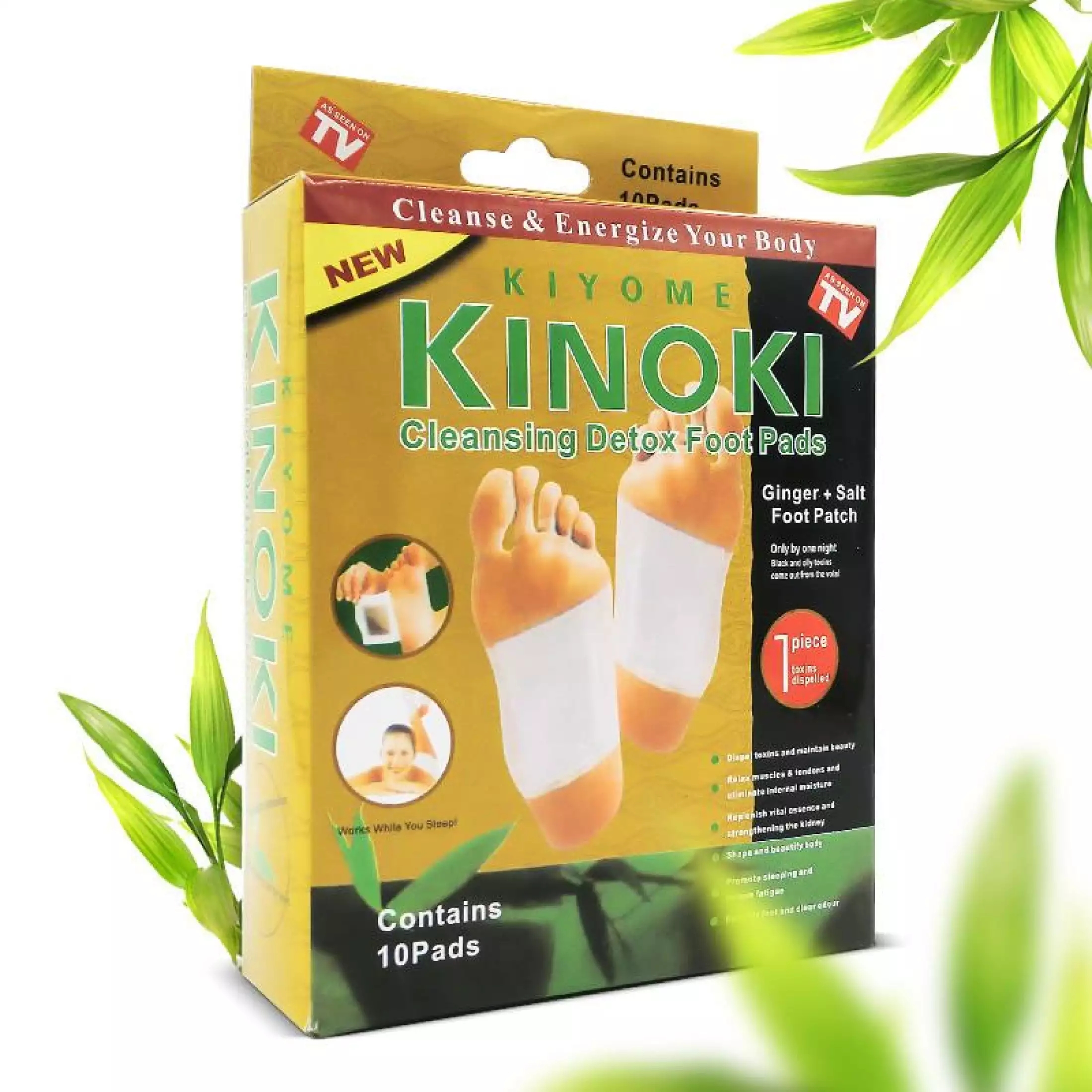 ORIGINAL Kinoki Cleansing Detox Foot PadsToxins Remover for Men and