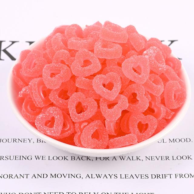 15Pcs Simulated Sweet Heart Candy Charms for Slime DIY Polymer