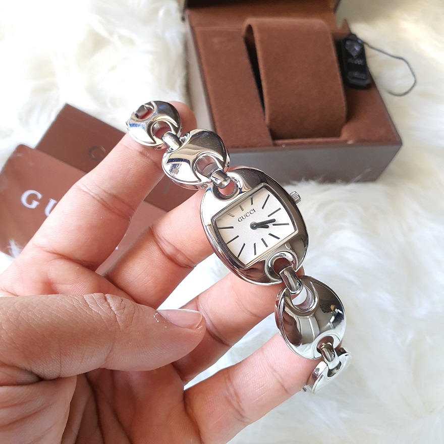 Authentic G.U.C.C.I Marina Chain Silver 