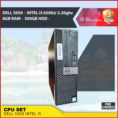CPU SET PACKAGE /DELL 5050 / INTEL i5 6500 / 8GB RAM /500GB HDD /3.20ghz INTEL HD GRAPICS / GOOD FOR GAMING AND WORK FROM HOME