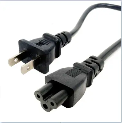 eeshop Laptop Power Cord Cable 1M 3ft US 3 Prong 2 Pin AC Netbook Notebook Plug Cable