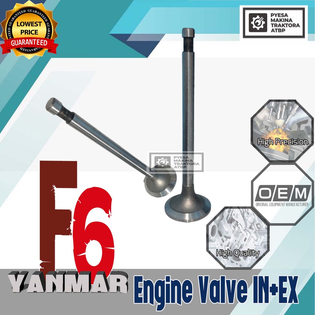 Engine Valve F6 Pair Intake + Exhaust Yanmar Diesel Engine Lazada PH