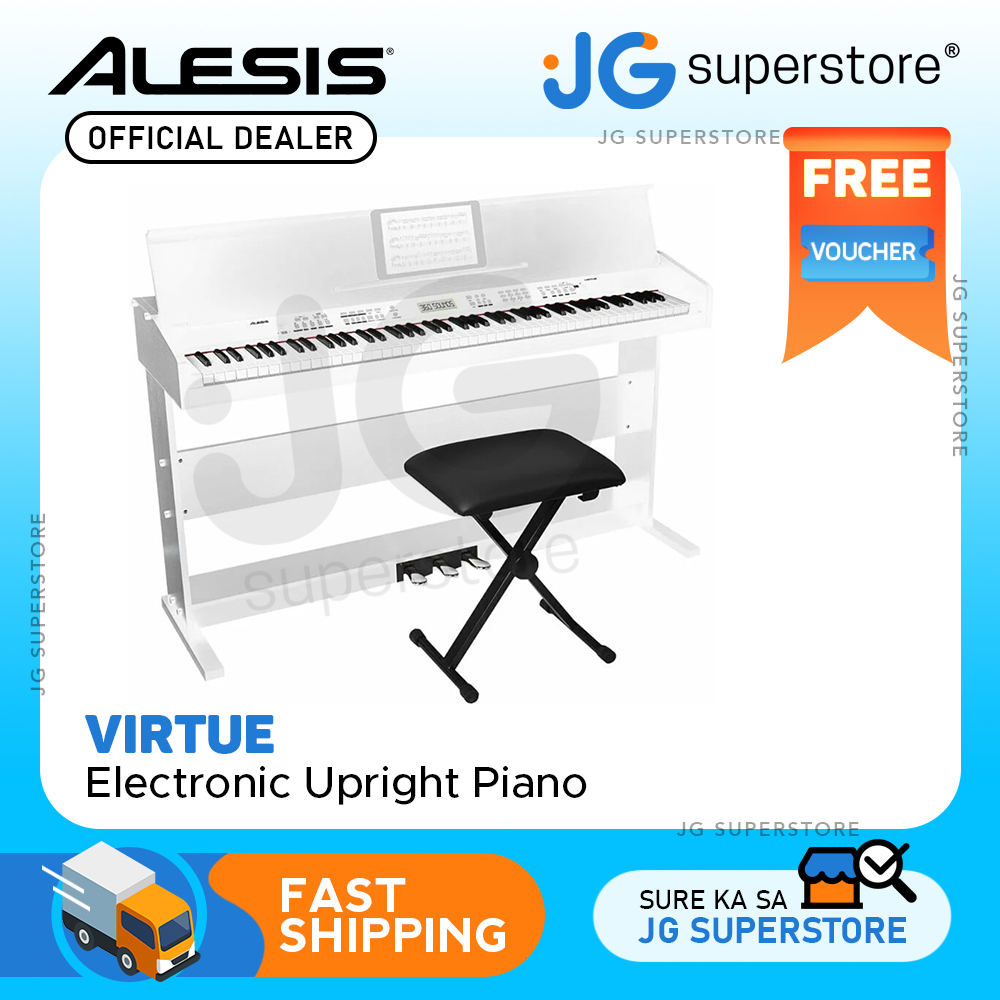 Alesis Virtue 88 Key Electronic Upright Piano with 360 Premium Voices ...