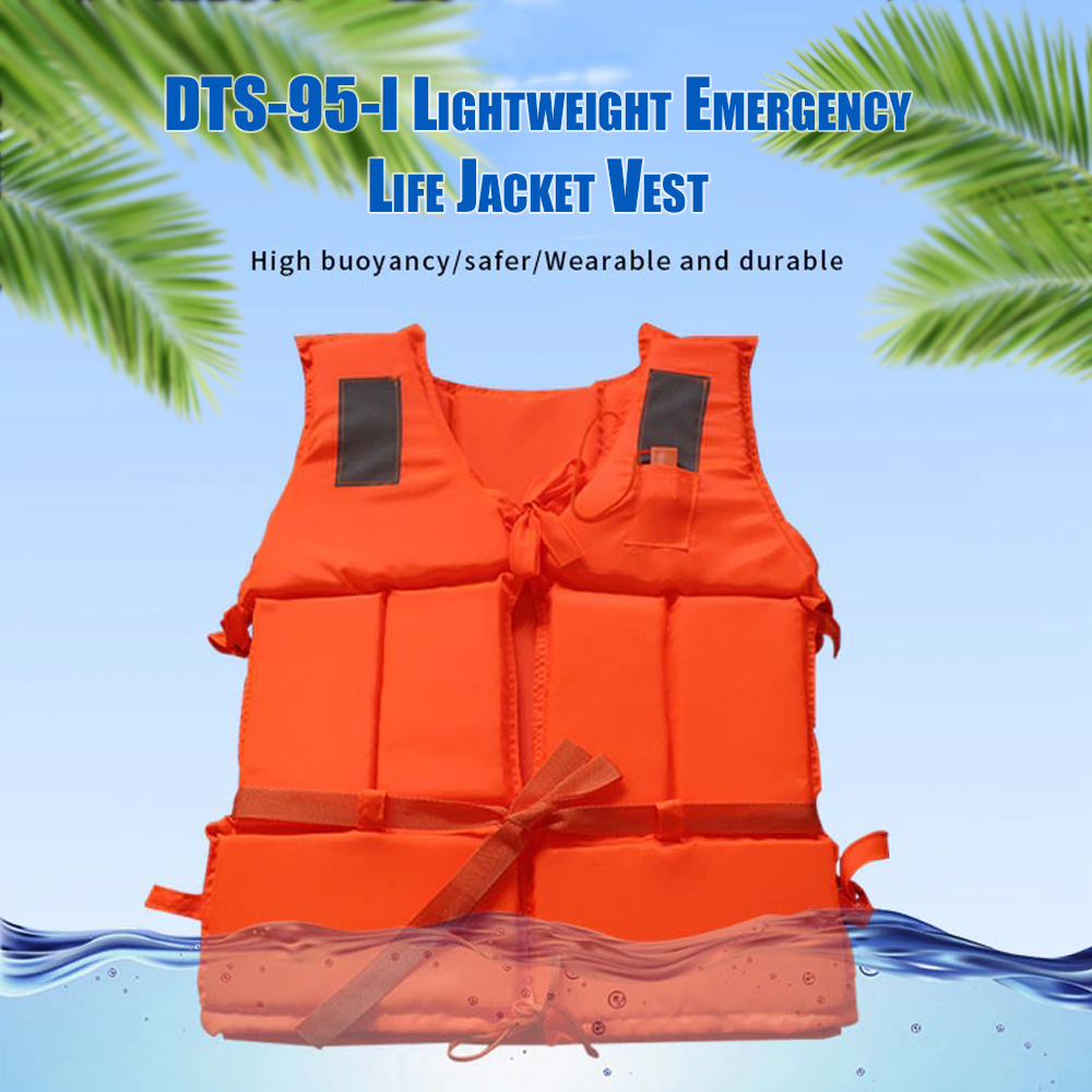 DTS95I Lightweight Emergency Life Jacket Vest (Large) Orange