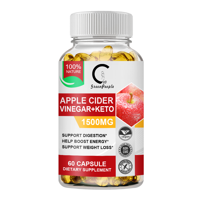 GPGP GreenPeople Apple Cider Vinegar Capsules Extra Strength Quick